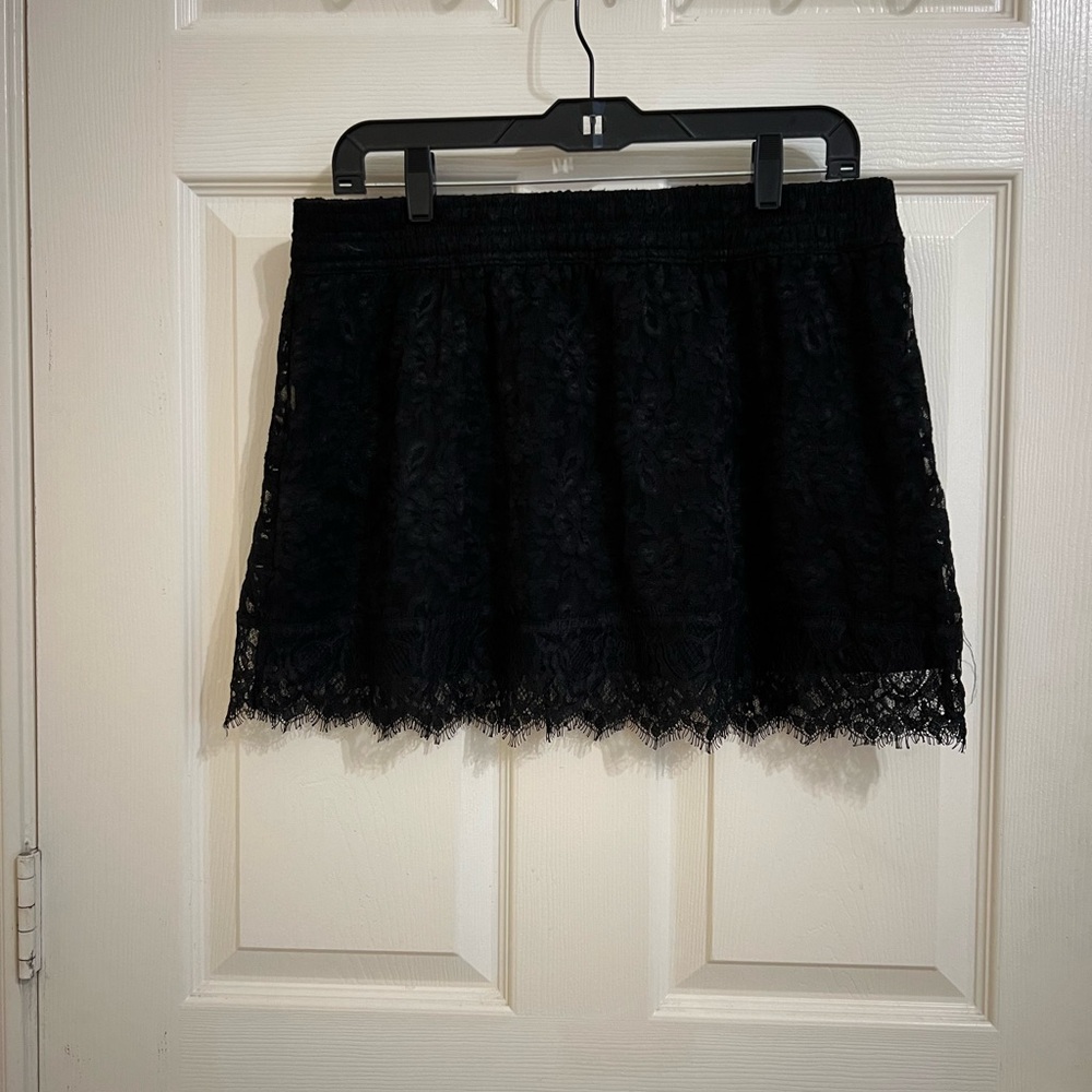 Elegant Black Lace Skirt